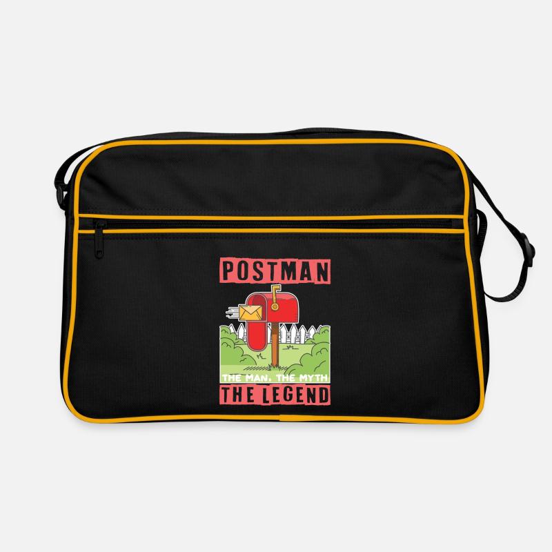 Postman ein Mann ein Mythos eine Legende- Postbote Retro Tasche