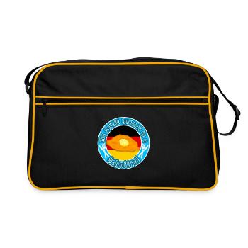 Mon âme animal est un schnitzel drôle de dicton - Sac Retro - noir/or - Devant