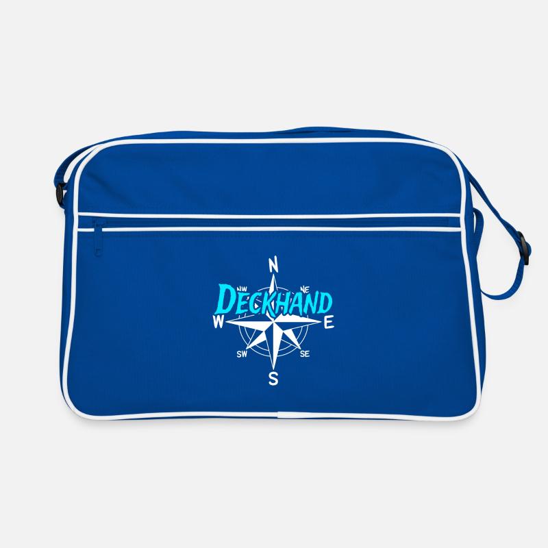 Deckhand Boat Crew Skipper Sailor Crew Captain Retro Bag