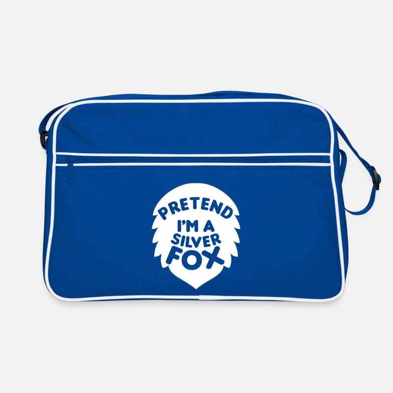 Tu so als wäre ich ein Silberfuchs Lustiges Design Retro Tasche