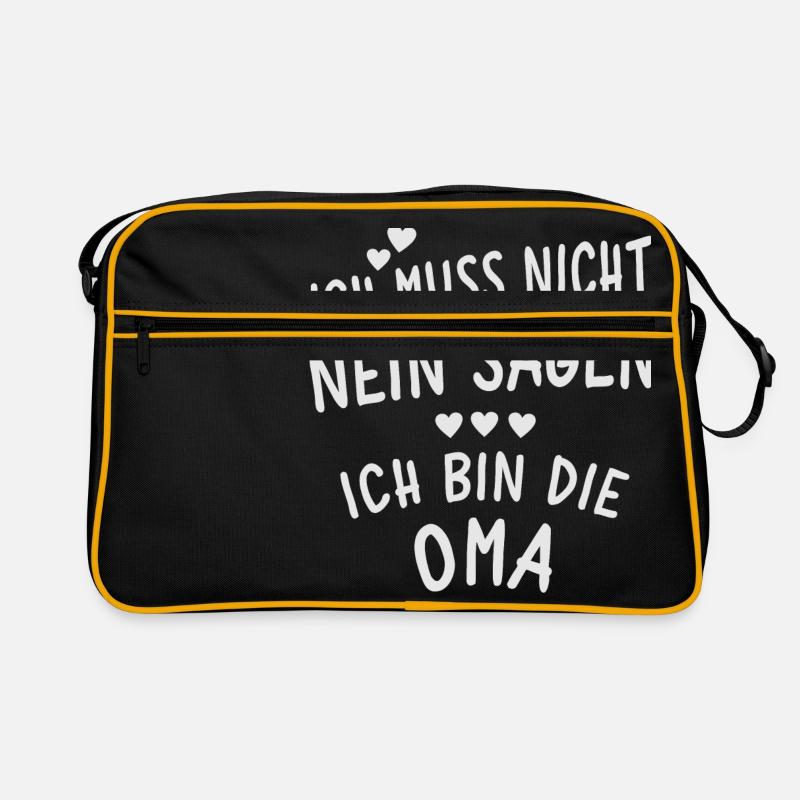 Ich bin die Oma Retro Tasche