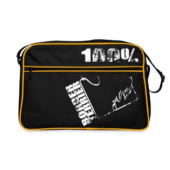 BORDER TERRIER 100 - Retro Bag - black/gold - Front