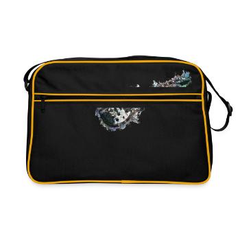 Limitierte Edition - Gitarre - Retro Tasche - Schwarz/Gold - Vorne