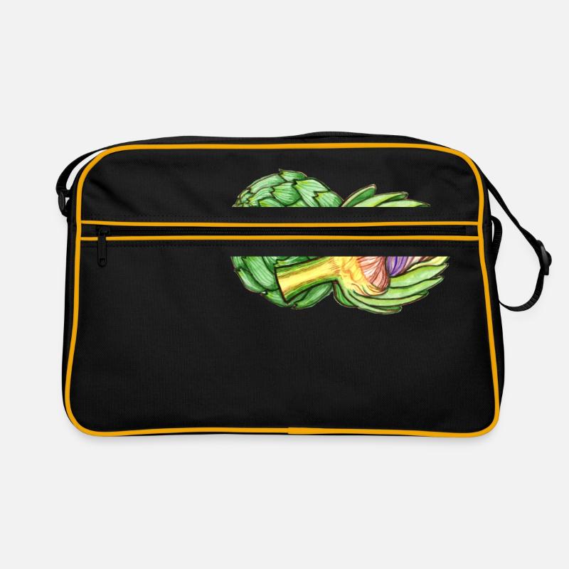 Artischocke Retro Tasche