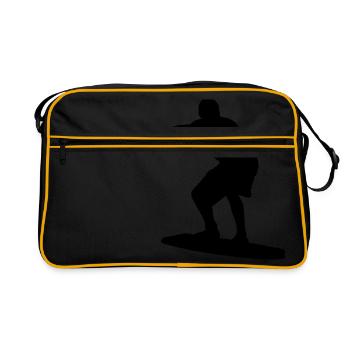 Surfeurs surfeurs surf surfeurs surfeurs - Sac Retro - noir/or - Devant