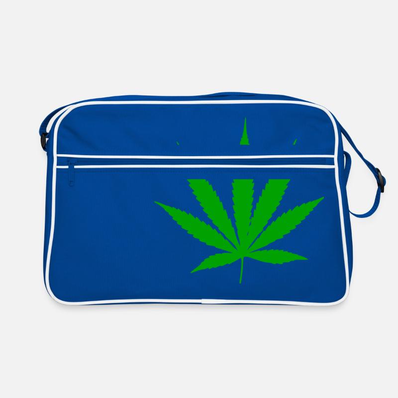 Cannabis Leaf Plant Retro Bag