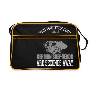 German Shepherds - Retro Bag - black/gold - Front