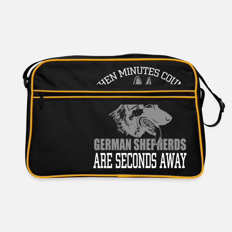 German Shepherds Retro Bag
