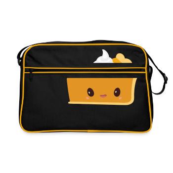 Pumpkin pie - Retro Bag - black/gold - Front