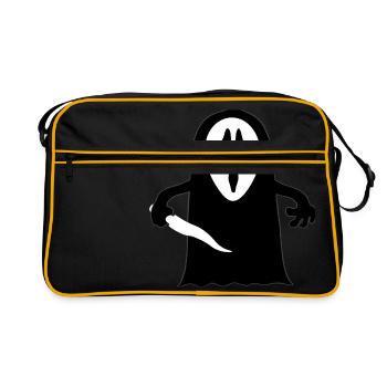 Visage de Boo - Sac Retro - noir/or - Devant