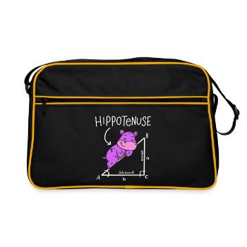 Hippoténuse Hypoténuse Triangle Géométrie Math - Sac Retro - noir/or - Devant
