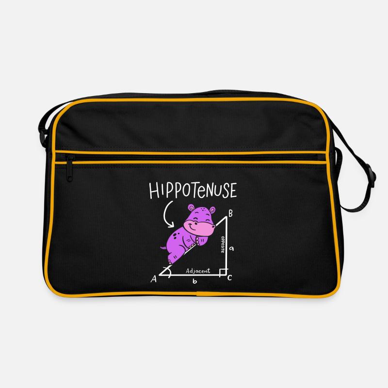 Hippoténuse Hypoténuse Triangle Géométrie Math Sac Retro