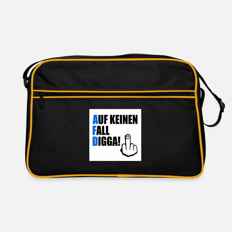 auf keinen fall digga Retro Tasche