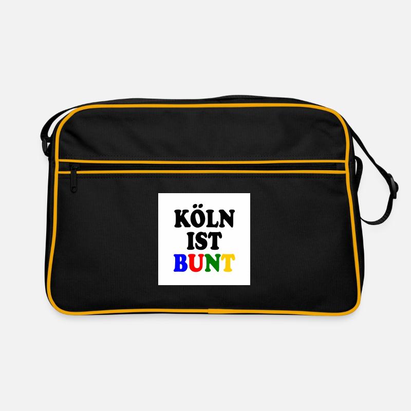 Köln ist bunt Retro Tasche