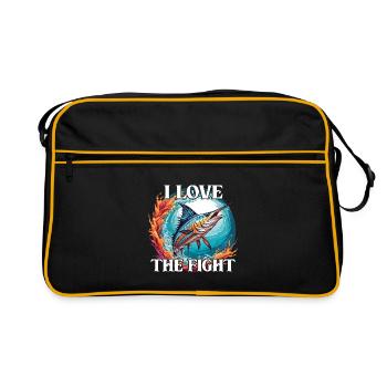 Jumping Marlin Deep Sea Fishing Deep Sea Fishing - Retro Bag - black/gold - Front