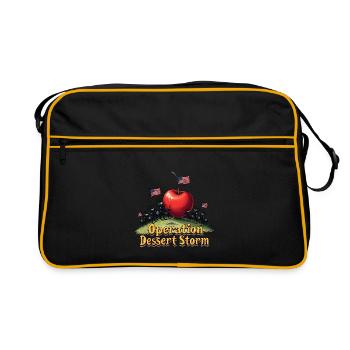 Operation Dessert Storm - Retro Tasche - Schwarz/Gold - Vorne