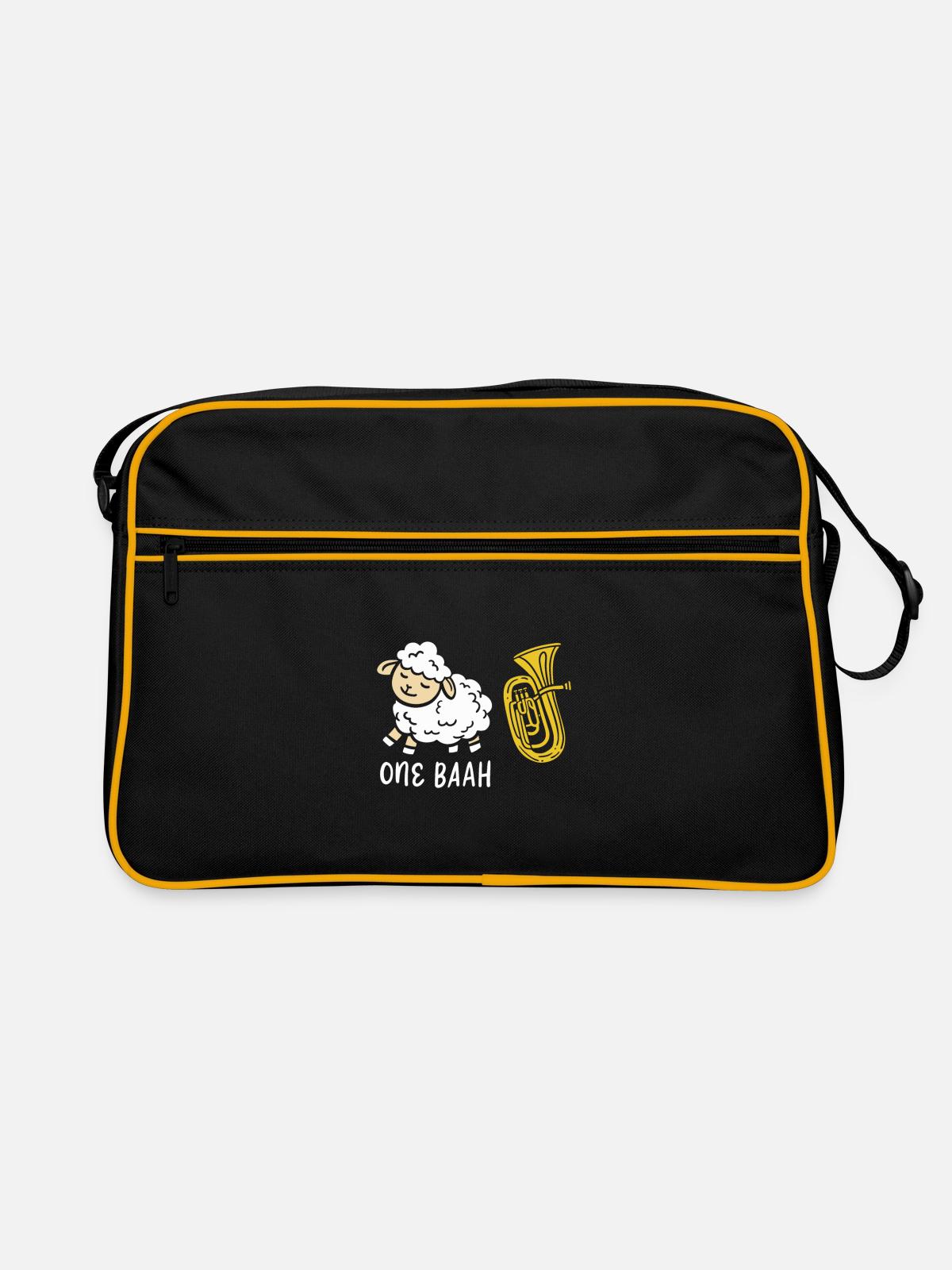 Tuba de mouton - Sac Retro - noir/or - Devant