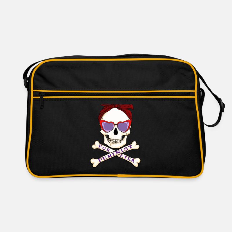 Feminist skull Retro Bag