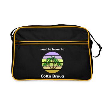 Vacances sur la Costa Brava - Sac Retro - noir/or - Devant