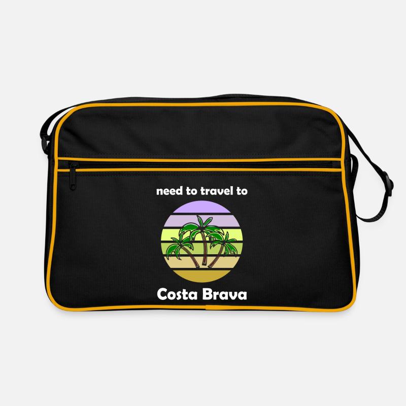 Ferien an der Costa Brava Retro Tasche