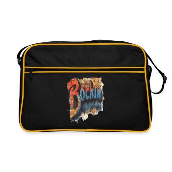 Bochum - Retro Tasche - Schwarz/Gold - Vorne