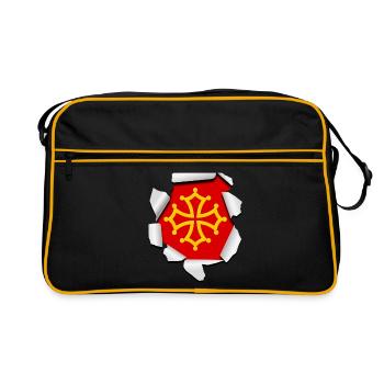 Croix Occitane - Sac Retro - noir/or - Devant