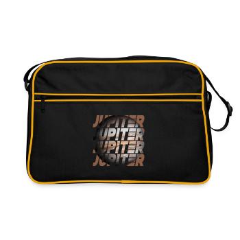 Jupiter Design - Retro Tasche - Schwarz/Gold - Vorne
