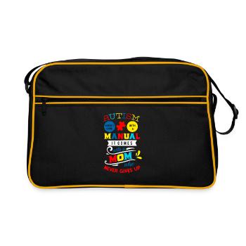 Autism Mom Mom Gift - Sac Retro - noir/or - Devant
