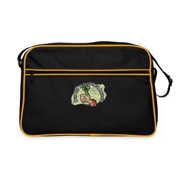 Gärtner Garten - Retro Tasche - Schwarz/Gold - Vorne