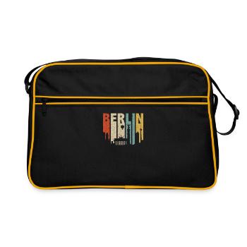 Berlin Berlin attractions Souvenir - Retro Bag - black/gold - Front