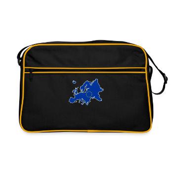 Europa - Retro Tasche - Schwarz/Gold - Vorne