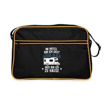 Motorhome - I'm a guest in the hotel - Here I am .. - Retro Bag - black/gold - Front