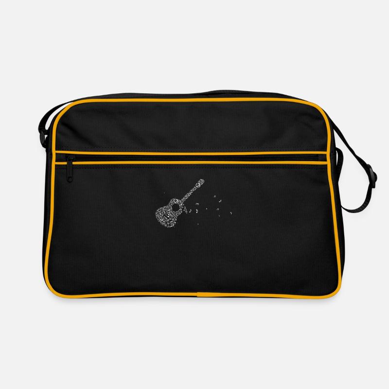 Gitarre - Retro Tasche - Schwarz/Gold