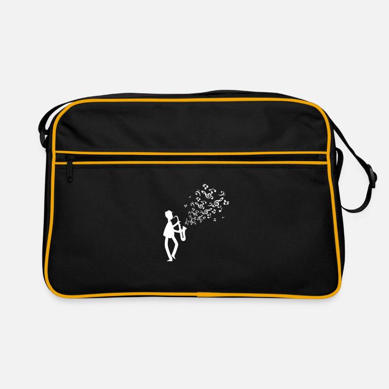 saxophone - Sac Retro - noir/or