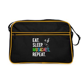 Mangez des comédies musicales pour dormir - Sac Retro - noir/or - Devant