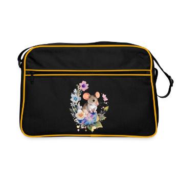 Petite souris - Sac Retro - noir/or - Devant