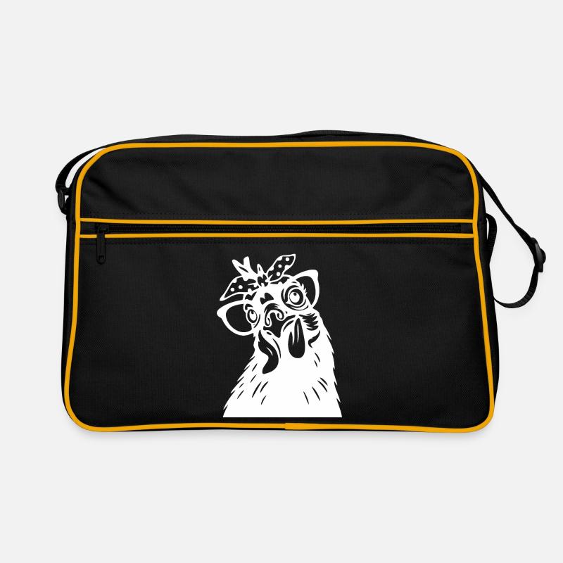 Quirky Chicken Head Retro Bag