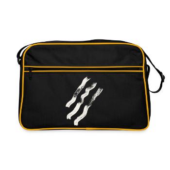 stripes abstract - Retro Bag - black/gold - Front