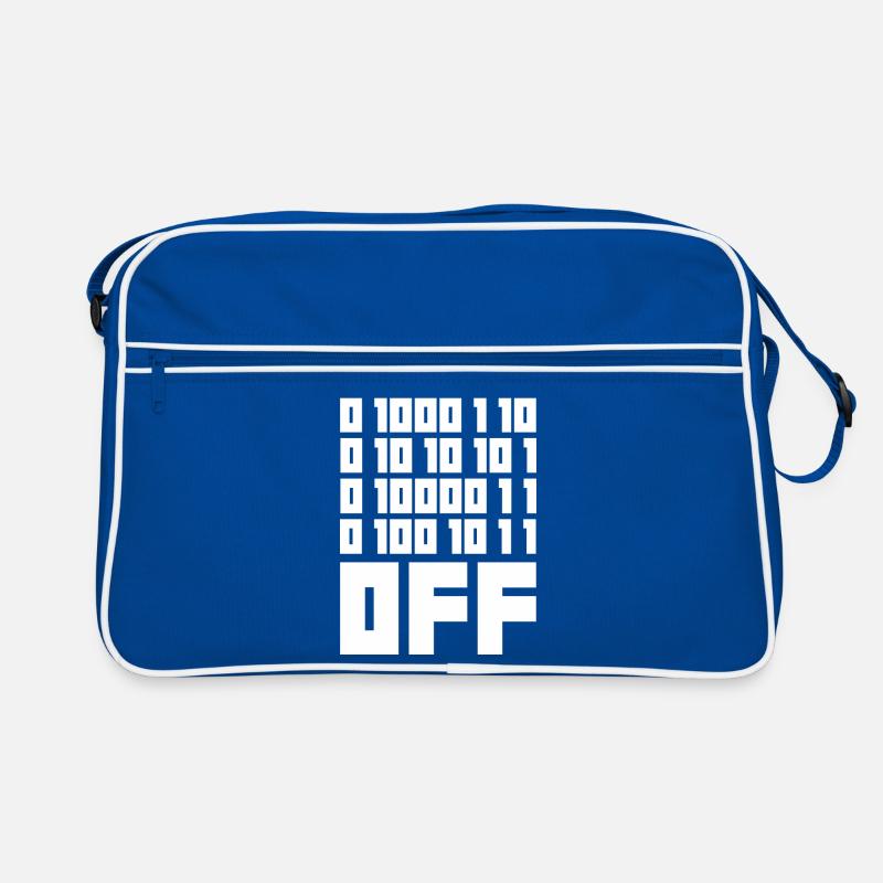 Binary Code F**k OFF – Nerd Humor & Geek Code Retro Bag