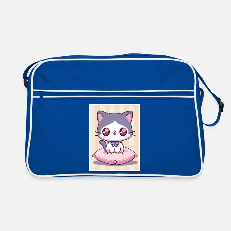 Kawaii kitten Retro Bag