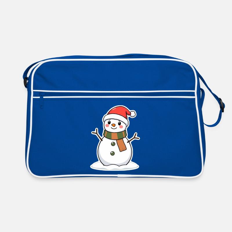 Schneemann Retro Tasche