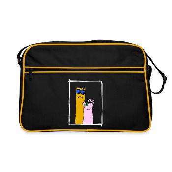 Pig vs French Frieze - Retro Bag - black/gold - Front
