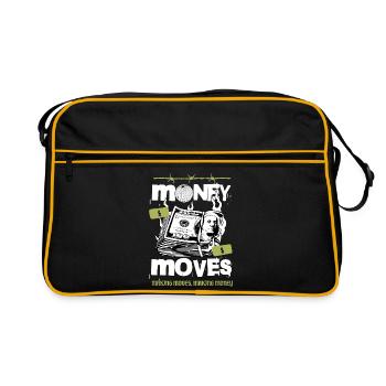Argent en Mouvement - Sac Retro - noir/or - Devant