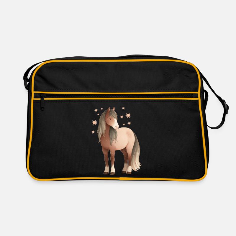 Pferd Sterne Retro Tasche