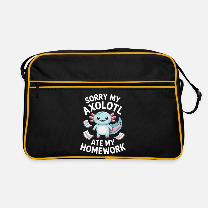 Axolotl Homework Heist Retro Bag