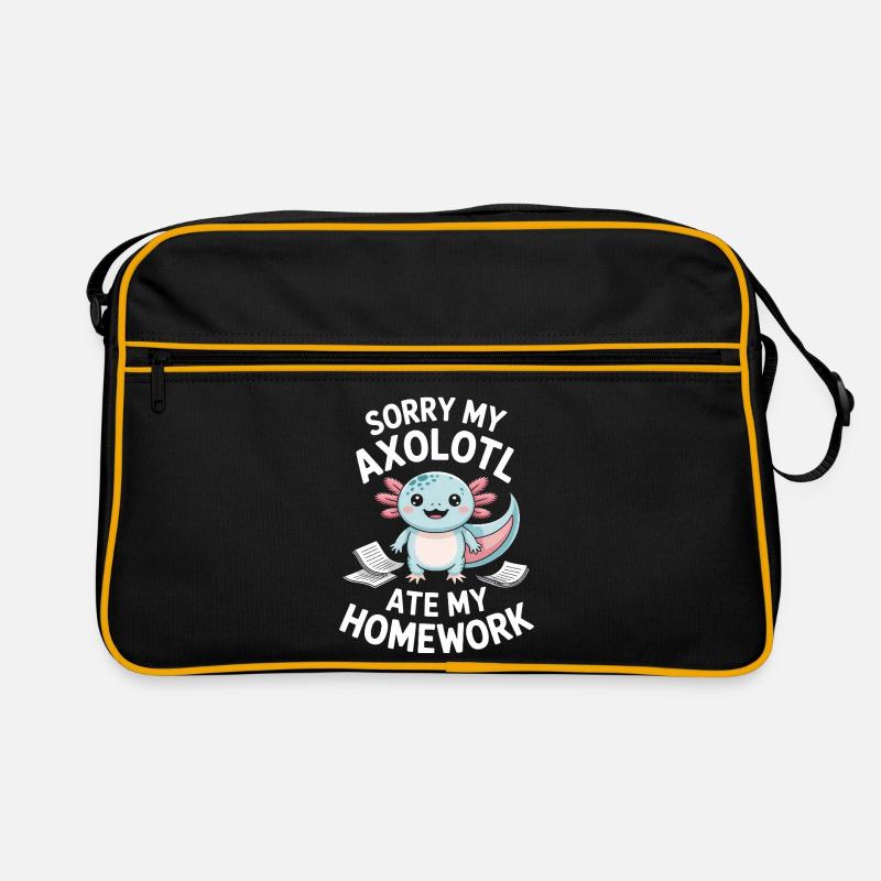 Axolotl Homework Heist Retro Bag
