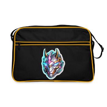 Casque de Dragon Néon - Sac Retro - noir/or - Devant