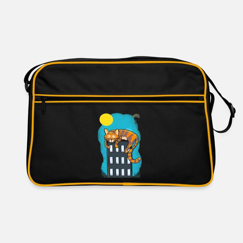 Chat sur gratte-ciel Sac Retro