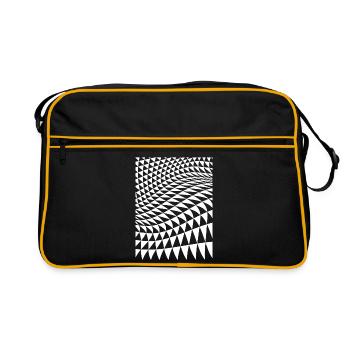 Déformation du triangle optique - Sac Retro - noir/or - Devant