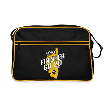 GR20 Corse Trekking Randonnée T-Shirt - Sac Retro - noir/or - Devant